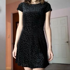 Black Leopard Print Aéropostale Dress SMALL